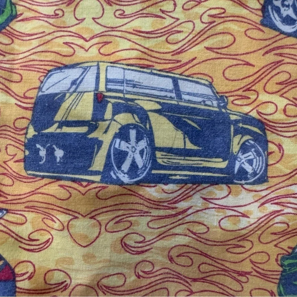 Hot Wheels Flat Sheet Yellow Flames Car Kid Automobile Play Bedroom Twin Linens